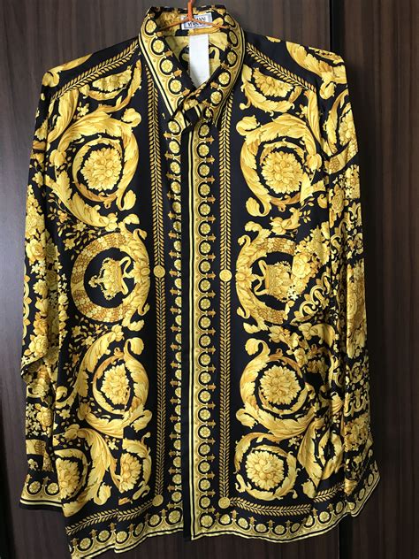 vintage versace shirts silk|wholesale Versace silk shirts.